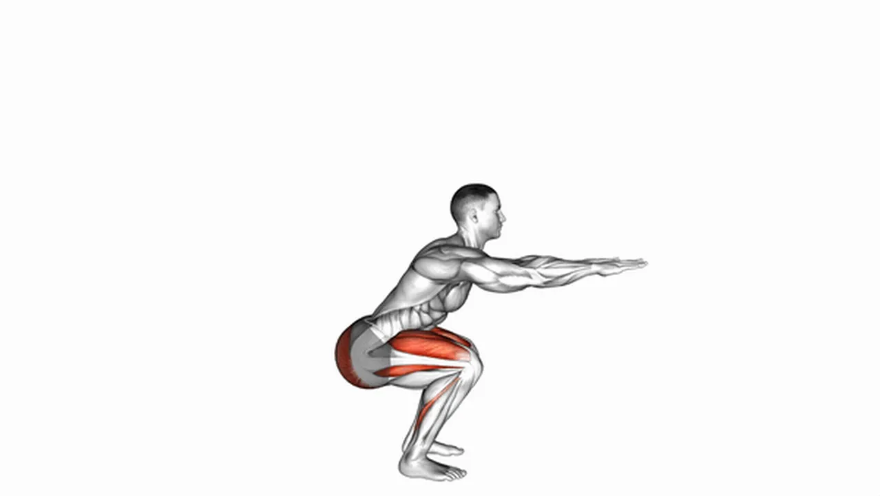 Common bodyweight squat variations Image