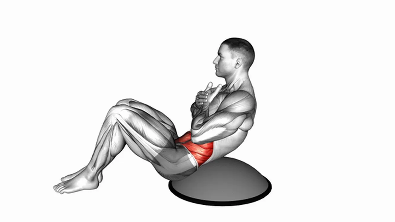 Common variations of Bosu Ball Crunches Image