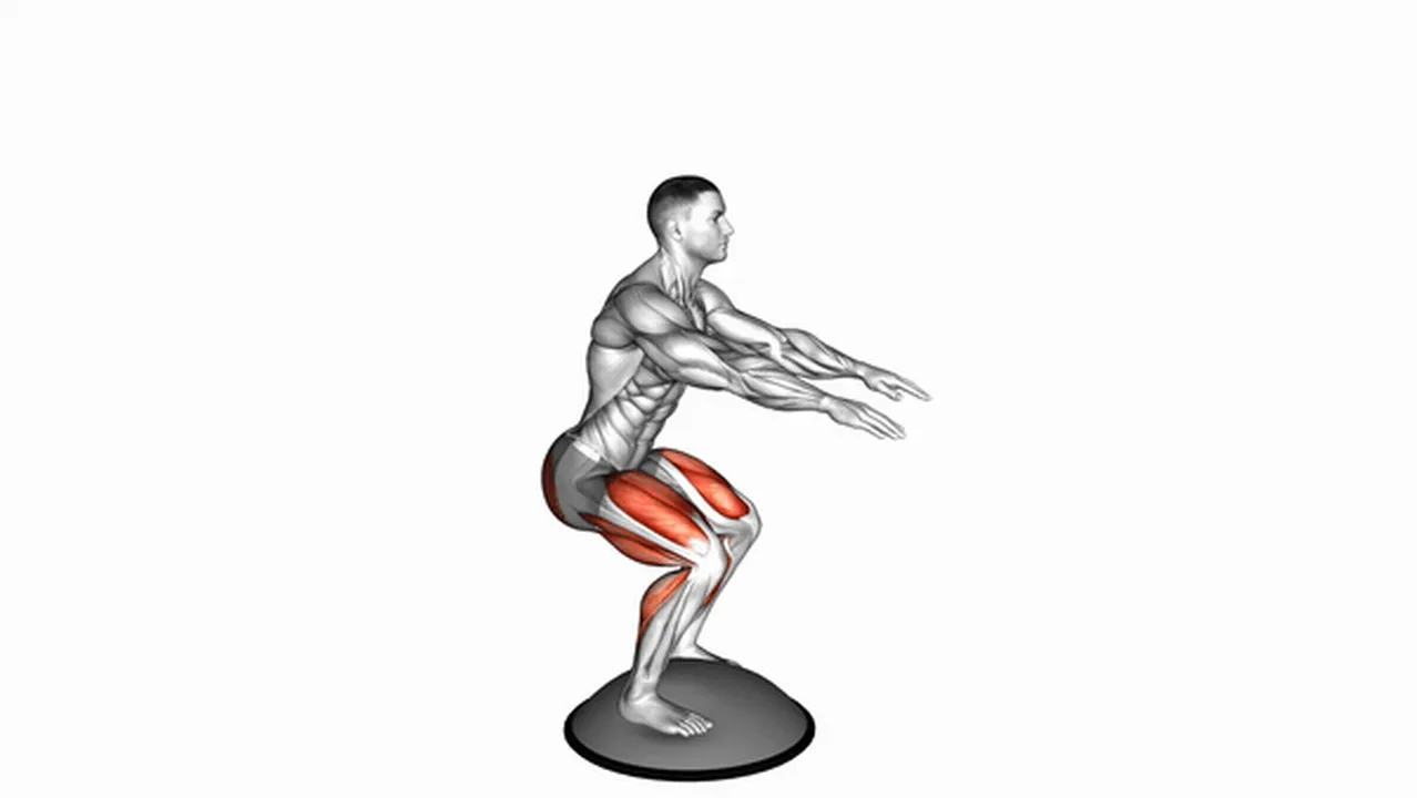 Common Bosu ball squat variations Image