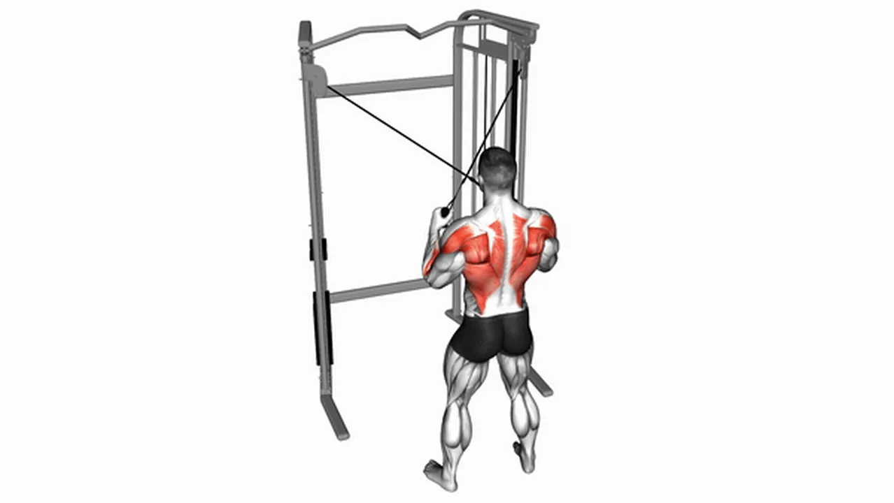 What are the benefits of Cable Cross-Over Lateral Pulldown? Image