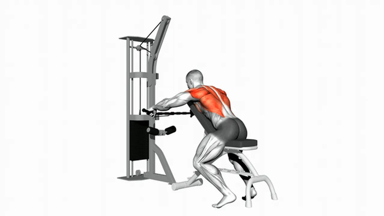 What are the benefits of Cable Decline Seated Wide Grip Row? Image