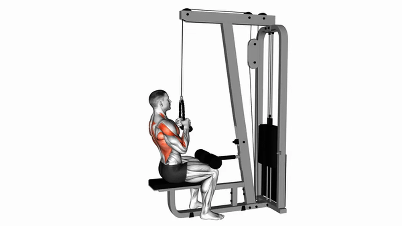 What are the benefits of the Cable Lateral Pulldown with Rope Attachment? Image