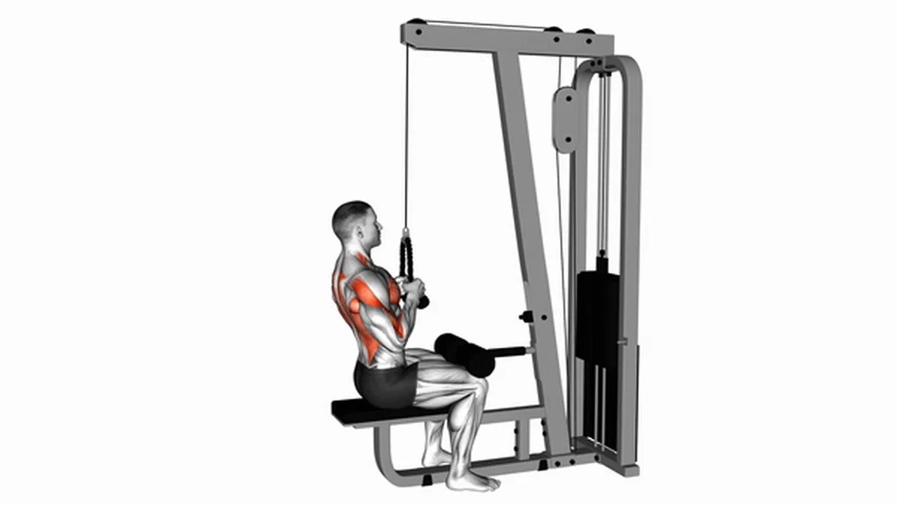 Common variations of Cable Lateral Pulldown with Rope Attachment Image