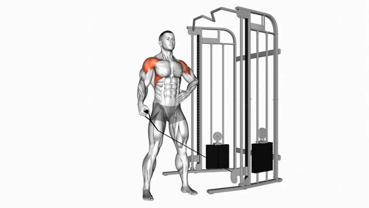 Cable One Arm Lateral Raise