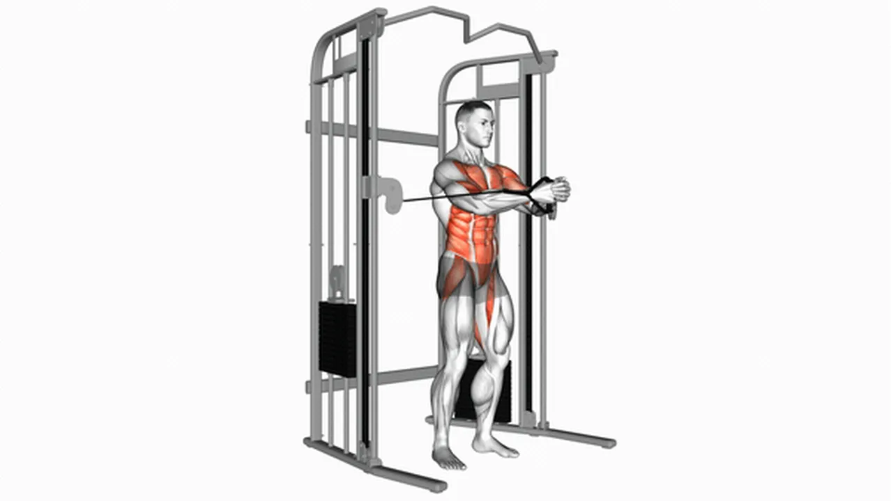 How to do Cable Pallof Press? Image