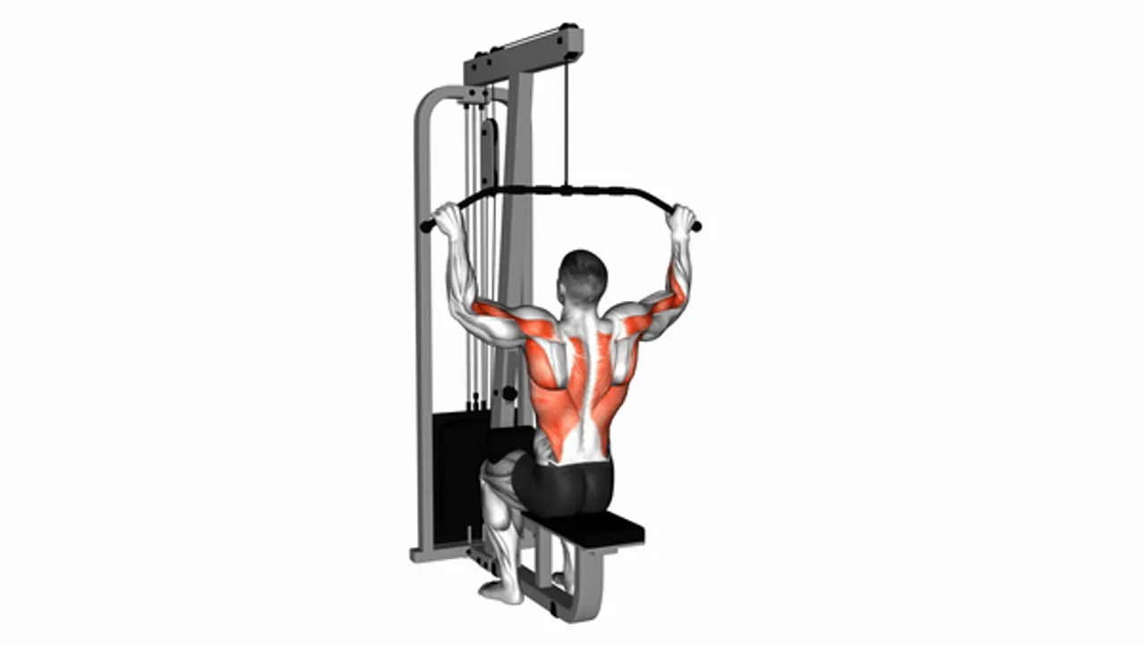 Cable Pulldown with Pro Lat Bar