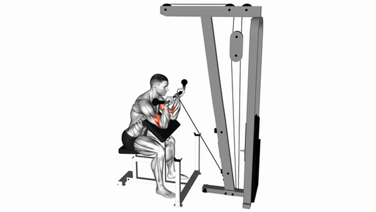 Common cable reverse preacher curl variations Image