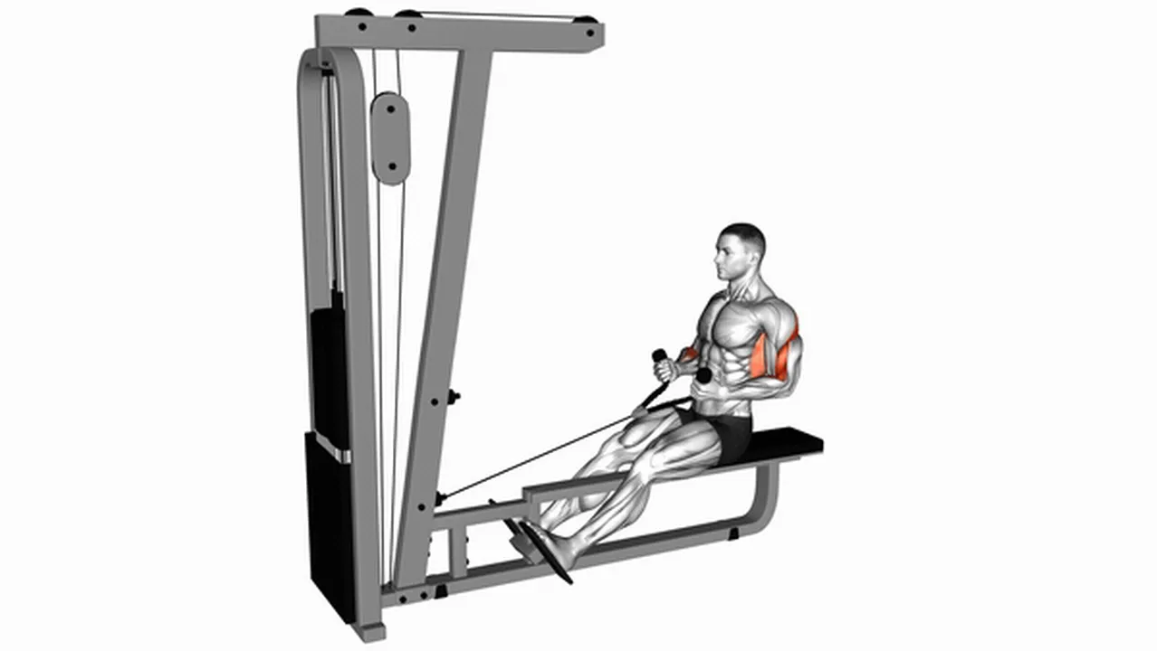 How to do Cable Rope Crossover Seated Row? Image