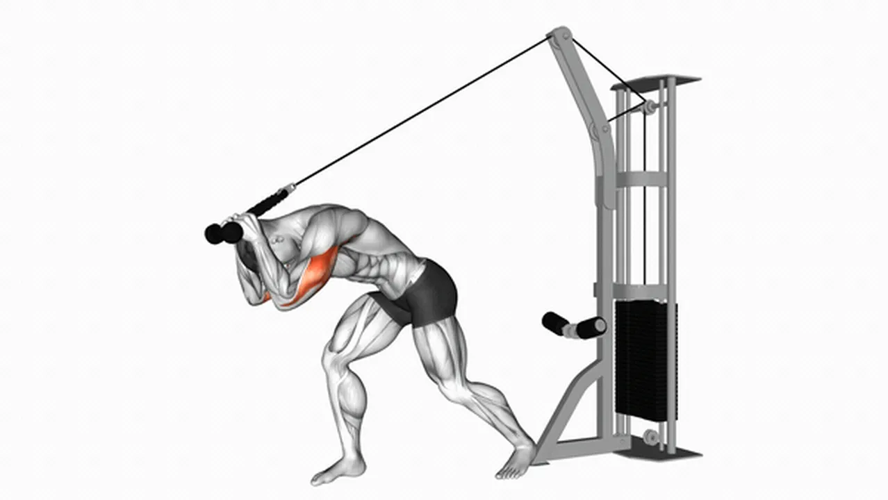 What are the benefits of Cable Rope High Pulley Overhead Tricep Extensions? Image