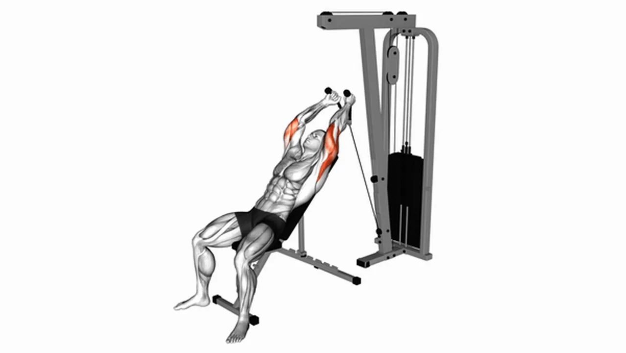 How to do Cable Rope Incline Tricep Extensions? Image