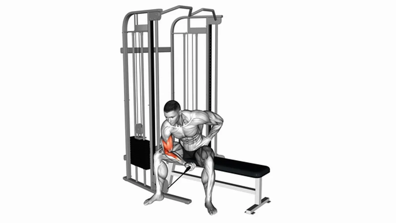 Common Mistakes in Cable Seated One Arm Concentration Curl Image