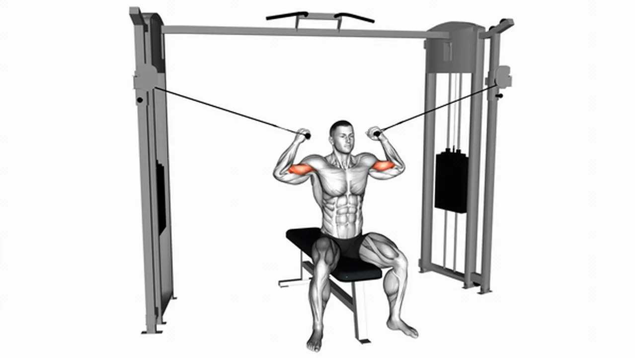 What are the benefits of Cable Seated Overhead Curls? Image