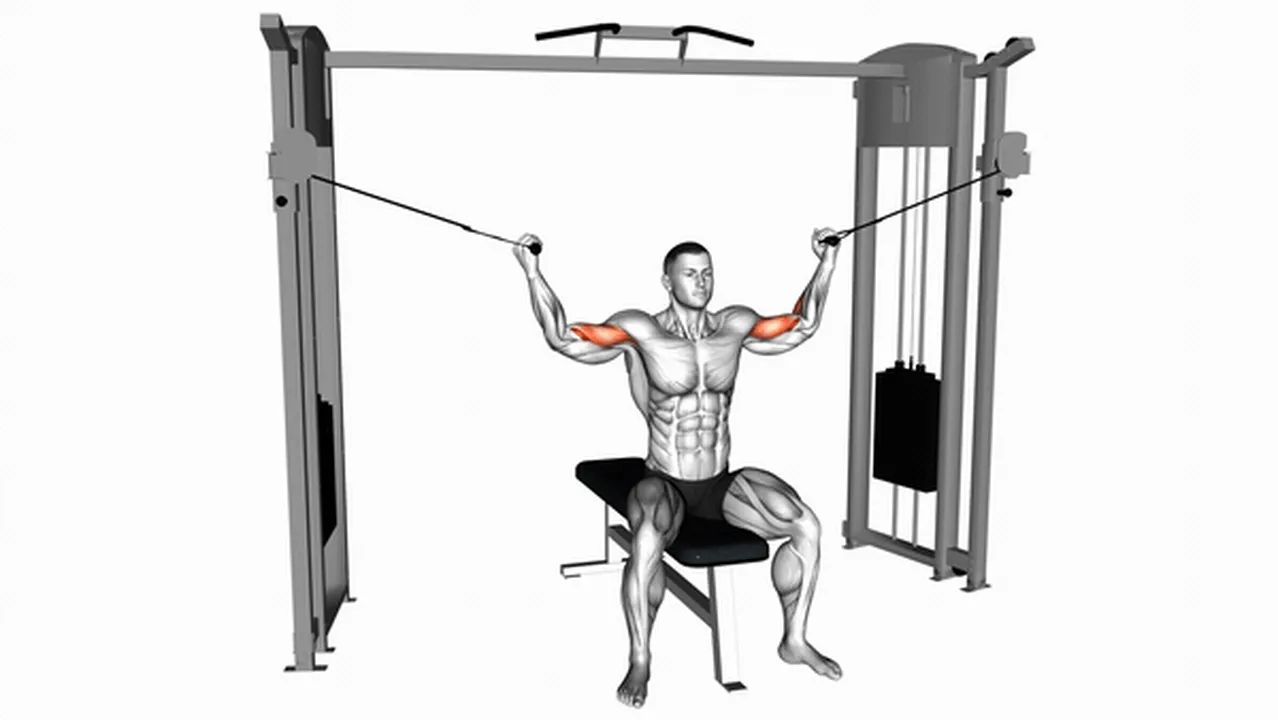 Common Cable Seated Overhead Curl variations Image