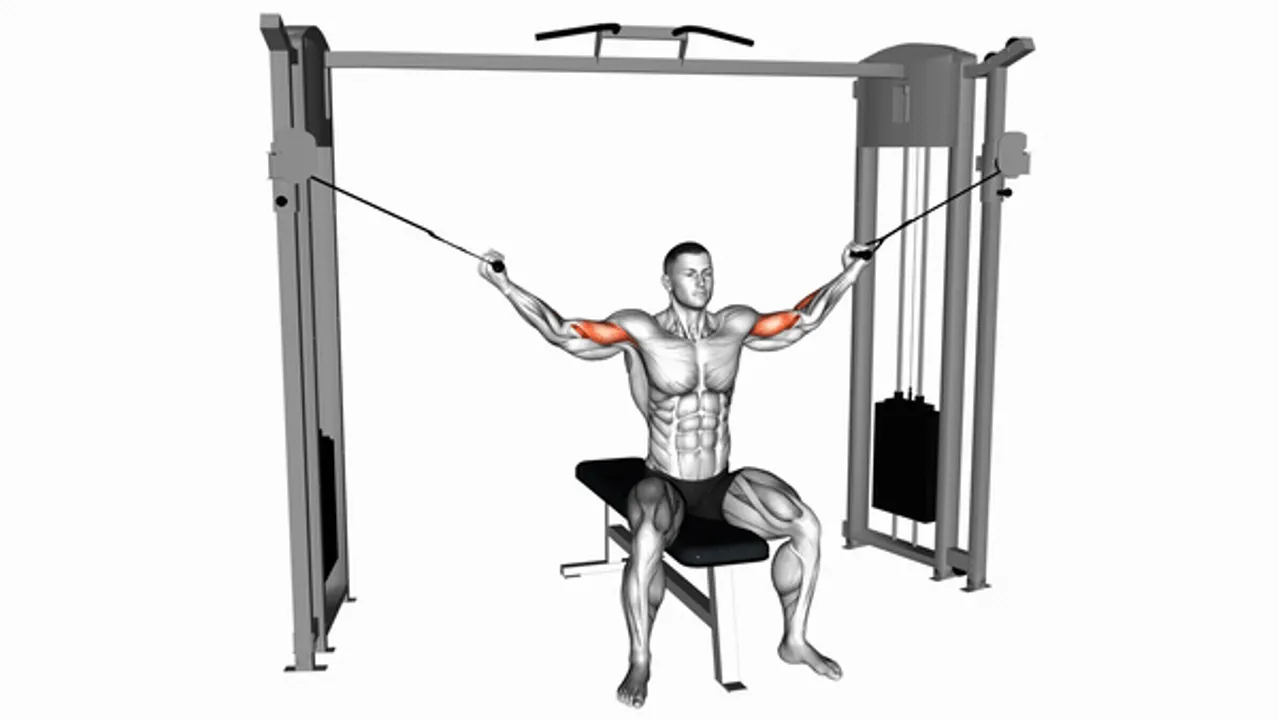 Cable Seated Overhead Curl