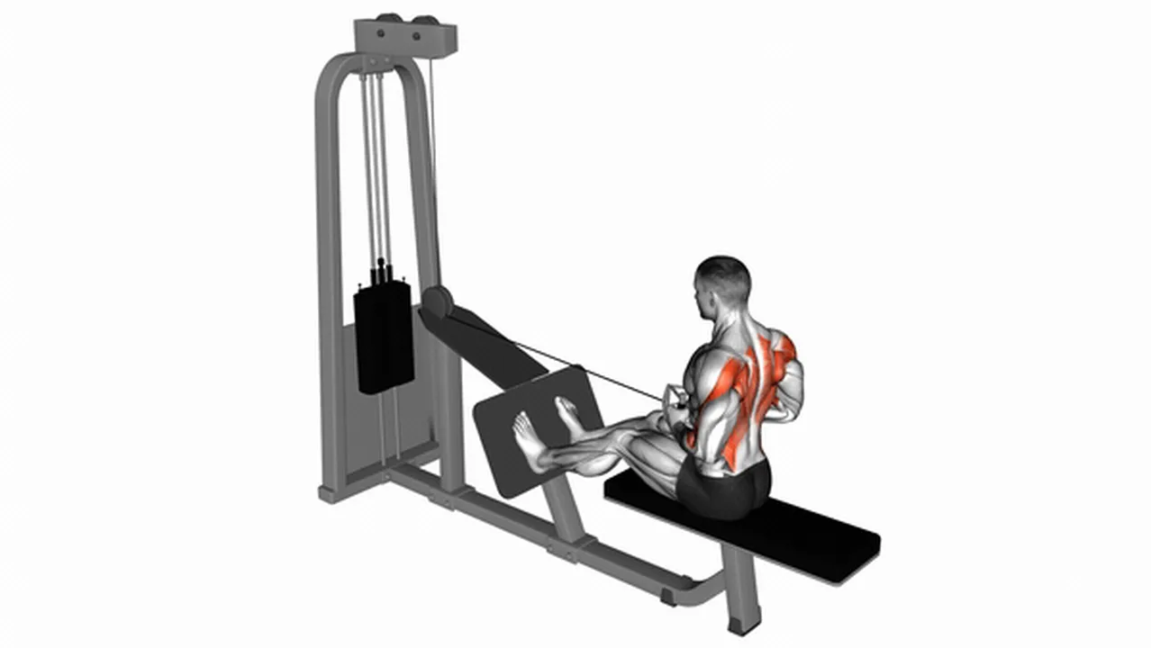 Common Cable Seated Row with V-Bar variations Image