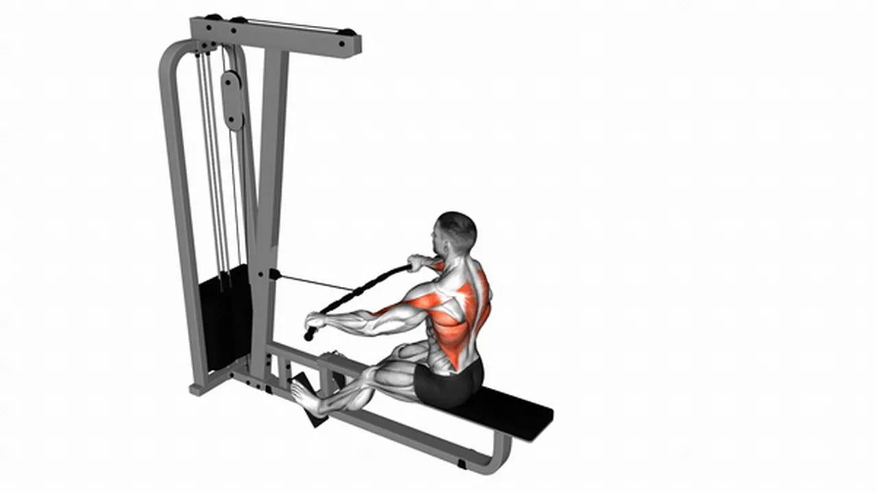 How to do the Cable Seated Wide Grip Row? Image