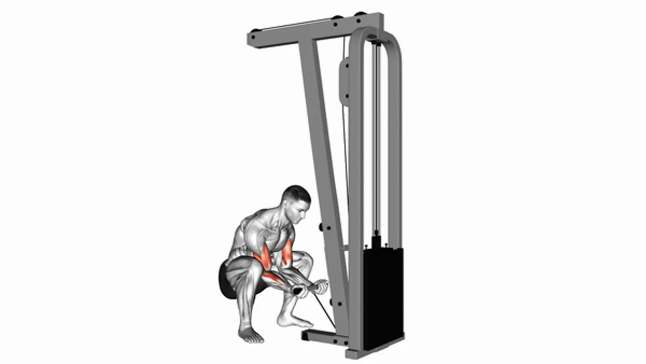 Cable Squatting Curl