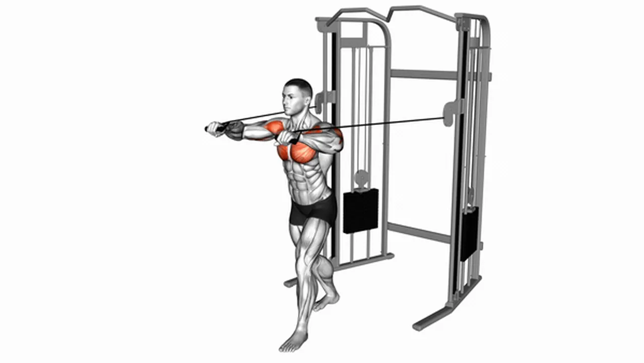 What are the benefits of Cable Standing Chest Press? Image