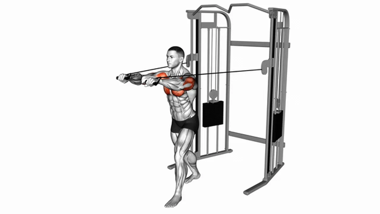 Common Cable Standing Chest Press variations Image