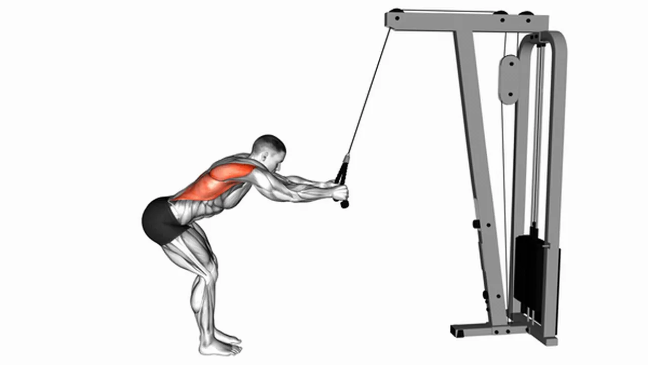 Common mistakes during Cable Standing Lat Pushdown with Rope Image