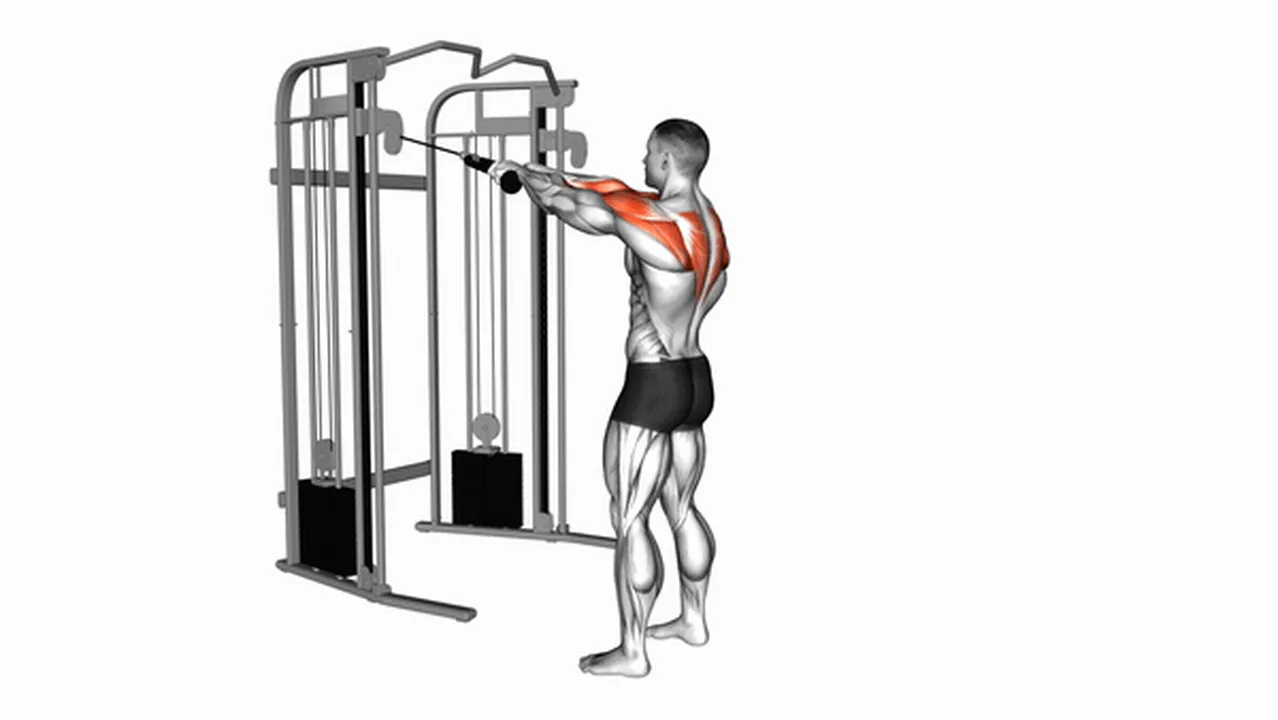 What are the benefits of Cable Standing Rear Delt Rows? Image