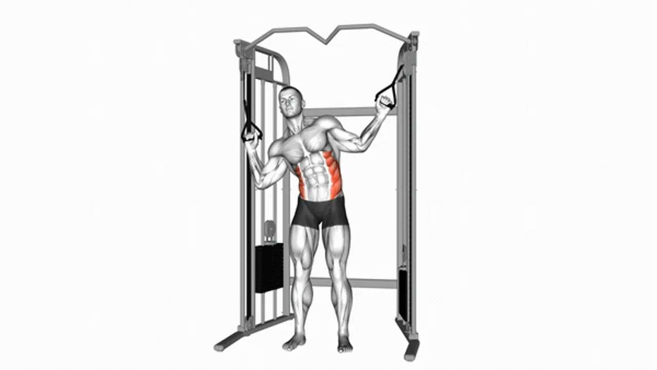 Cable Standing Serratus Crunch