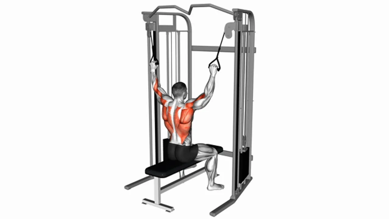 Cable Twin Handle Parallel Grip Lat Pulldown