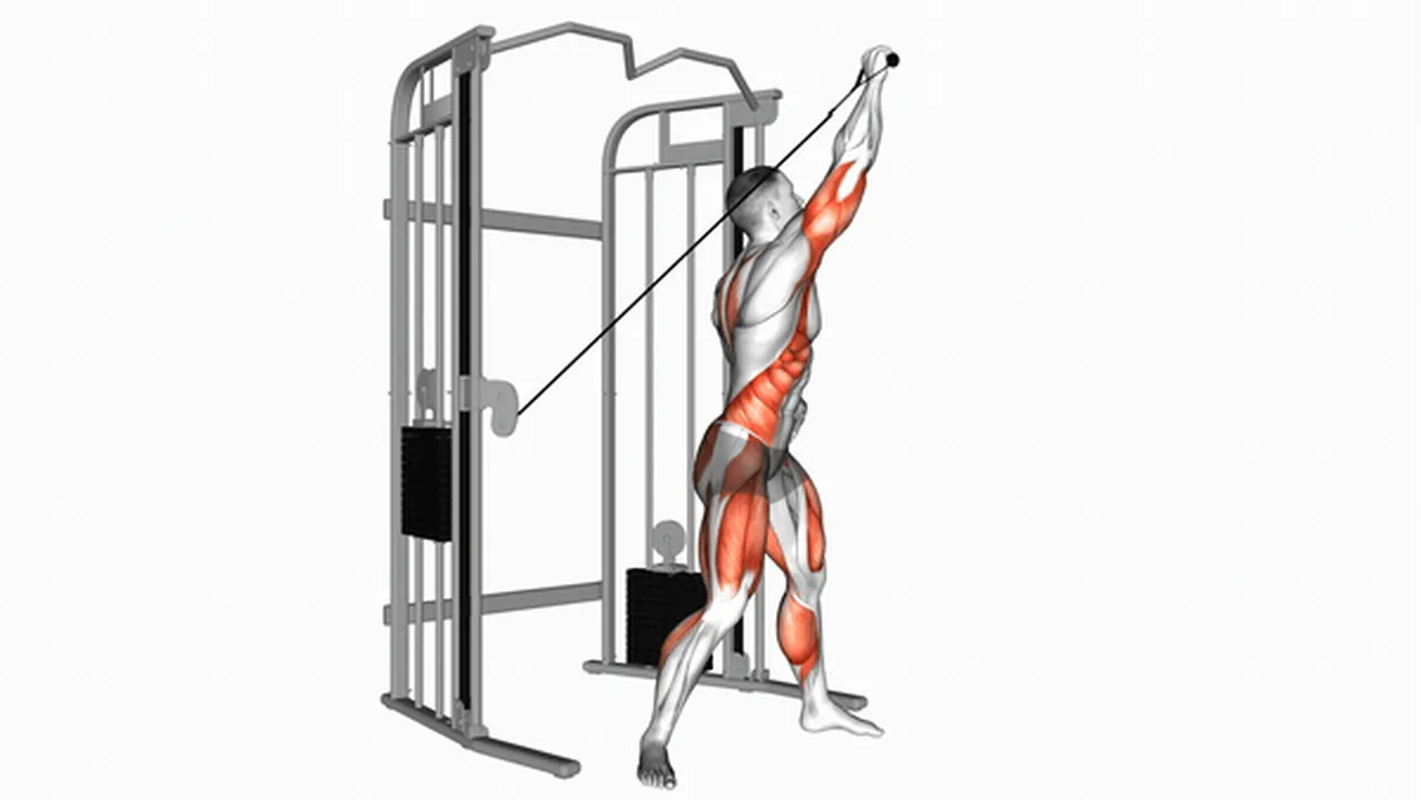 Common Cable Twisting Overhead Press variations Image