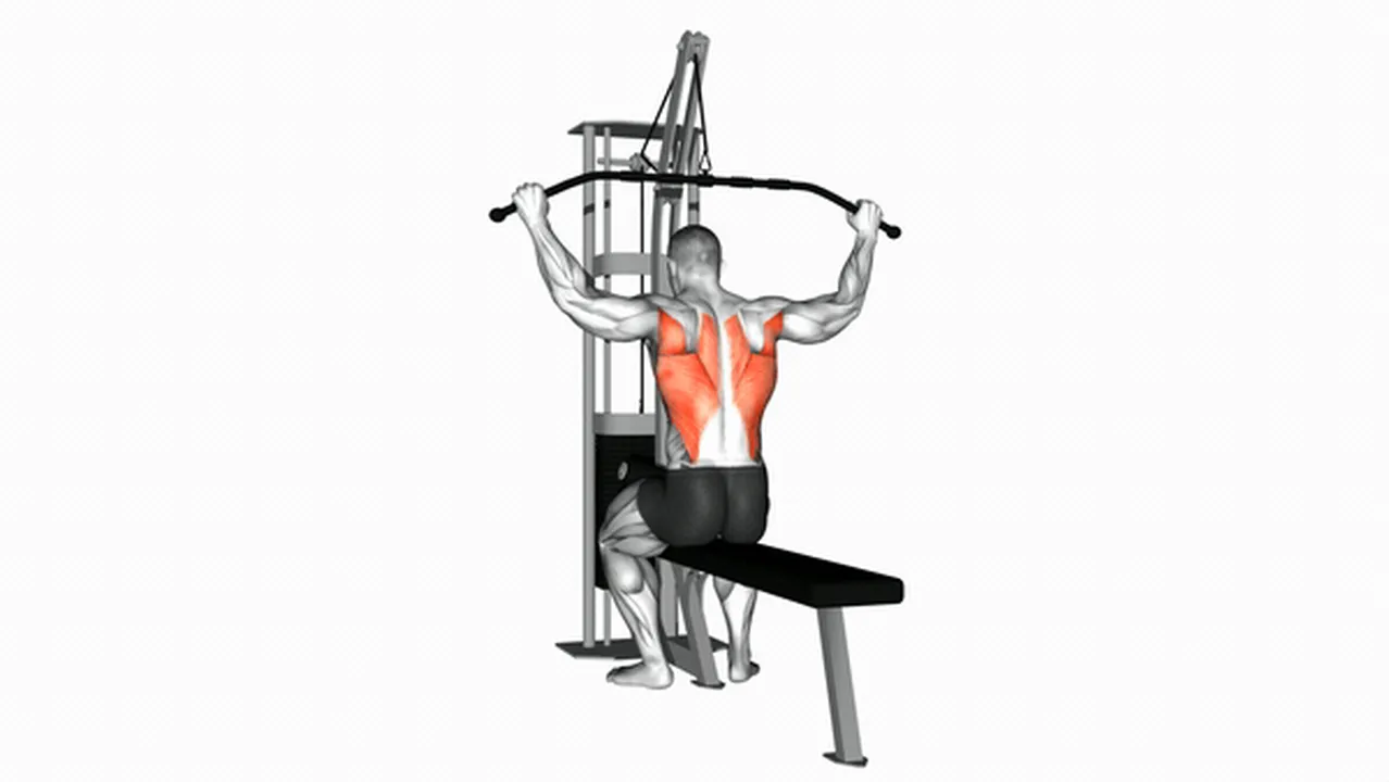 What are the benefits of Cable Wide Grip Rear Pulldown? Image