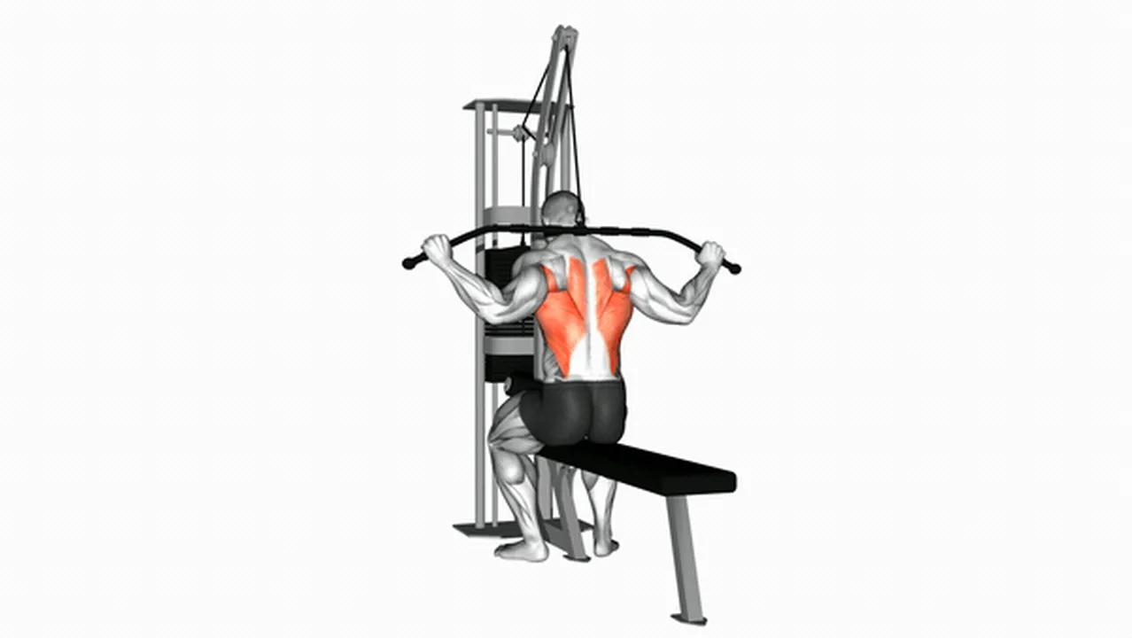 Common variations of Cable Wide Grip Rear Pulldown Image