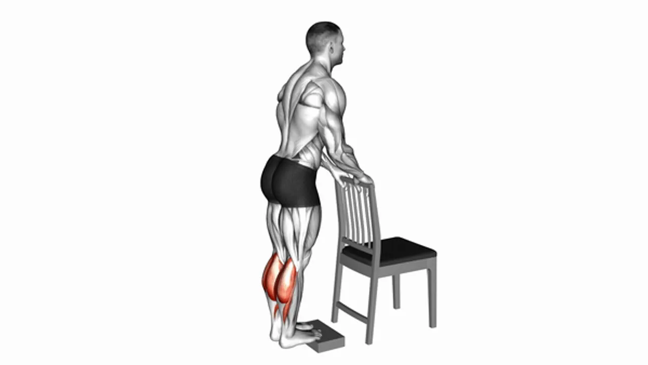 Calf Raise from Deficit with Chair Support