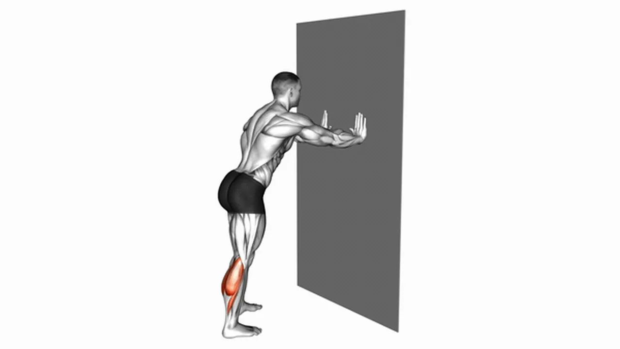 What are the benefits of the calf stretch against wall? Image