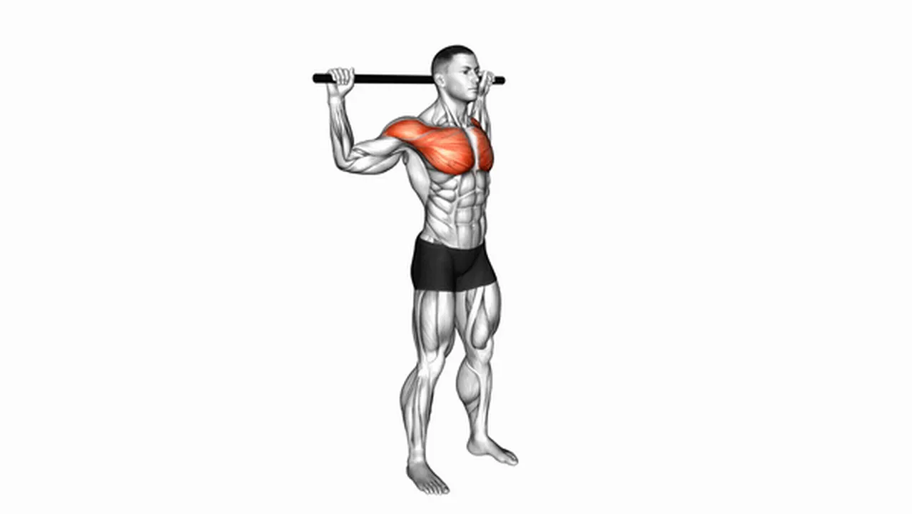 How to do the chest and front of shoulder stretch? Image