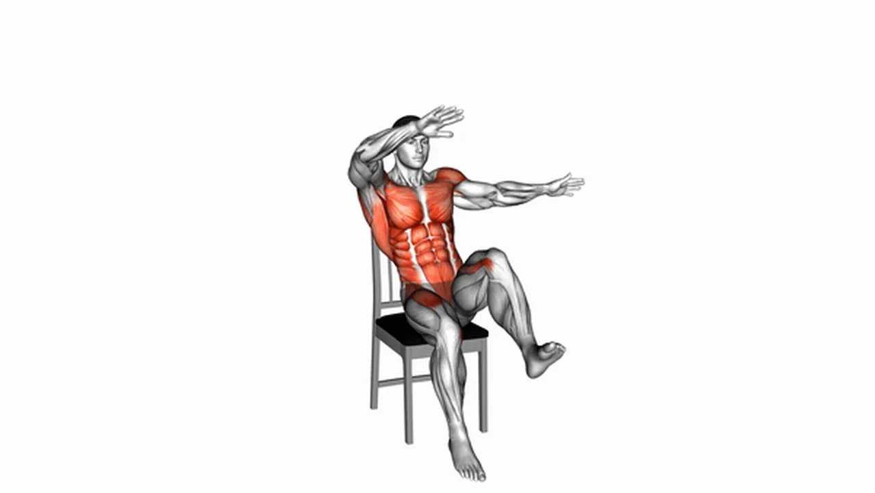 What are the benefits of Circle Arms Knee Raises on Chair? Image