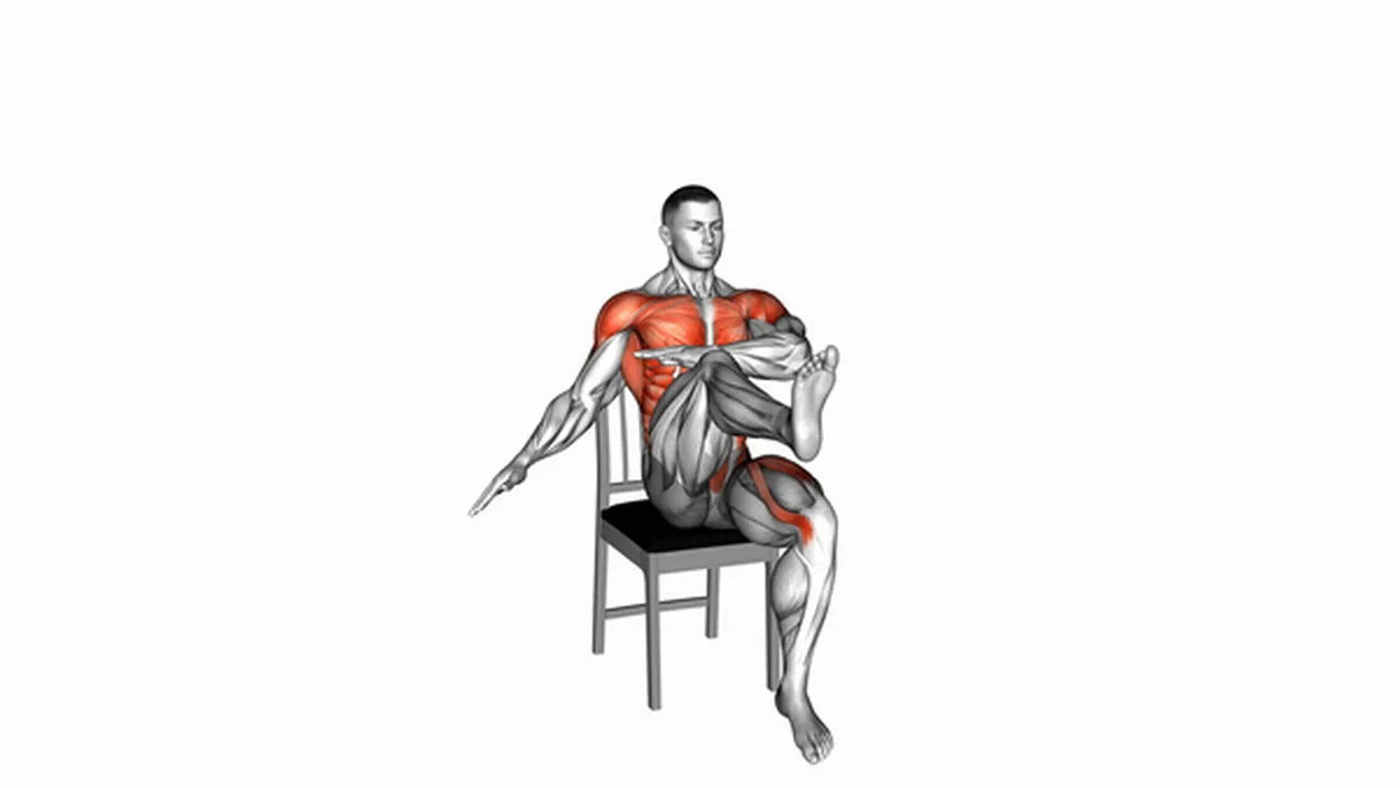 How to do Circle Arms Knee Raises on Chair? Image