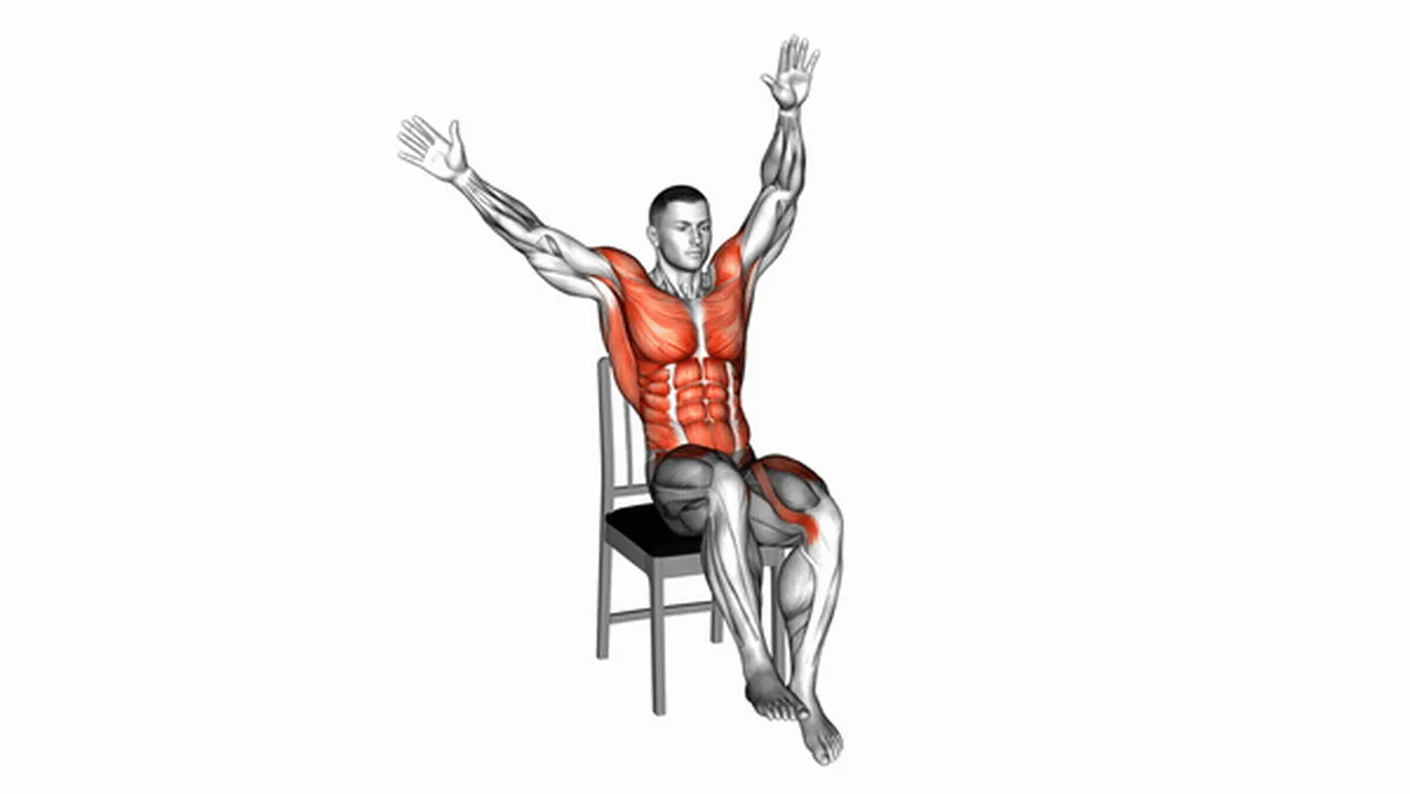 Common Circle Arms Knee Raises on Chair variations Image