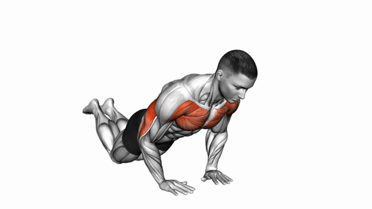 Close-Grip Push-Up on Knees