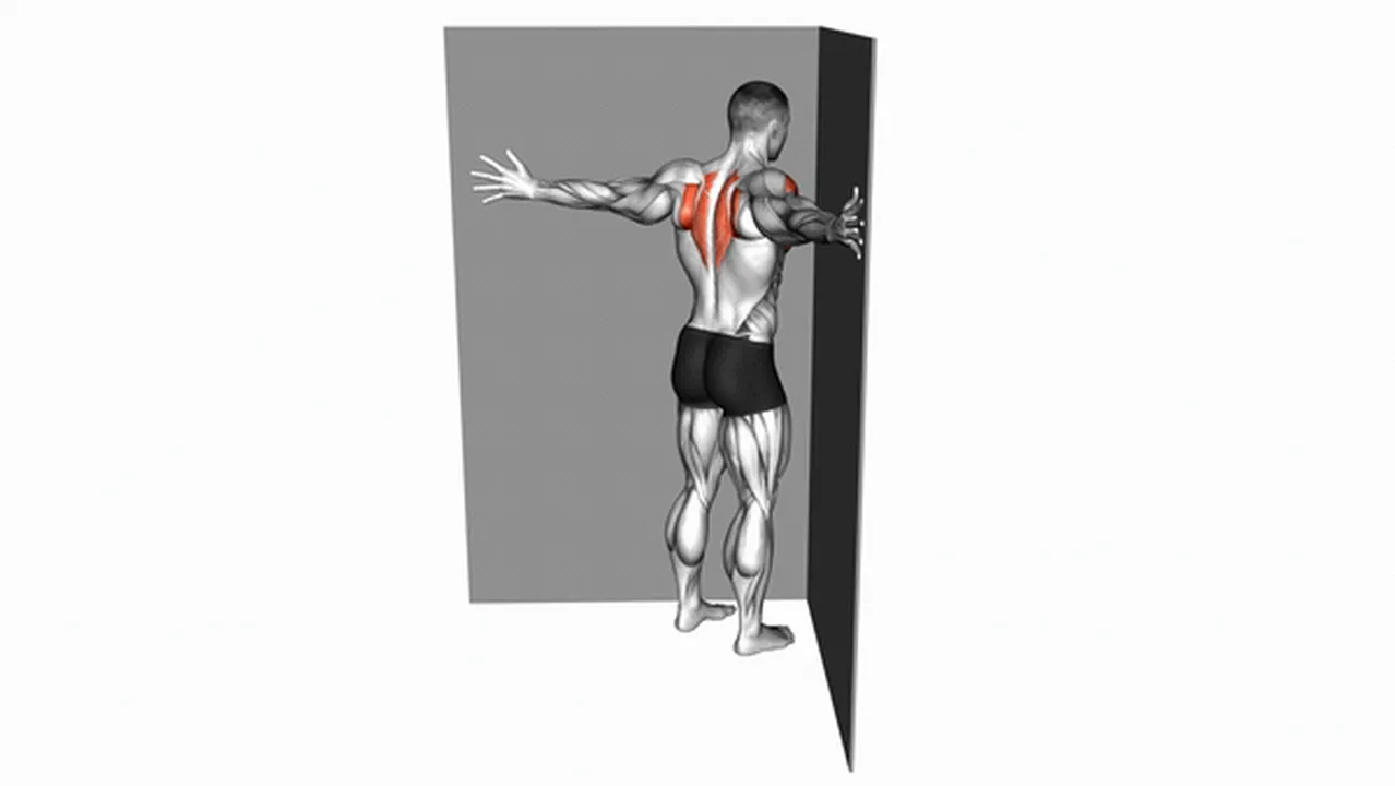 What are the benefits of the Corner Wall Chest Stretch? Image