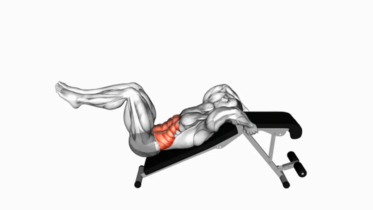 Decline Bent Leg Reverse Crunch