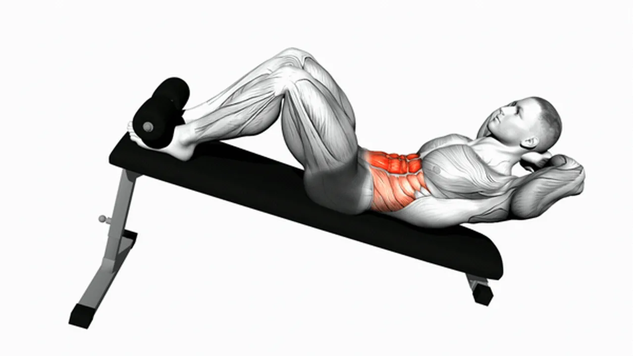 How to do decline crunches? Image