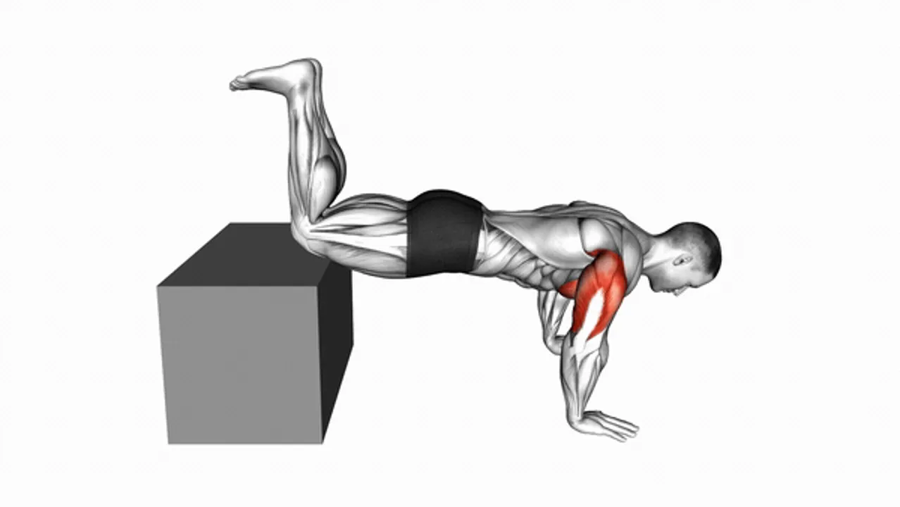 Decline Kneeling Push-Up on Box