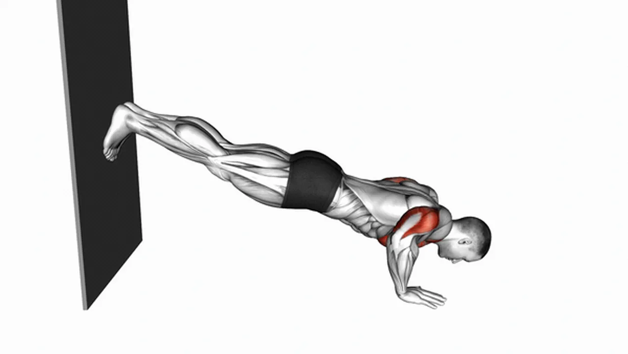 How to do decline push-ups against the wall? Image