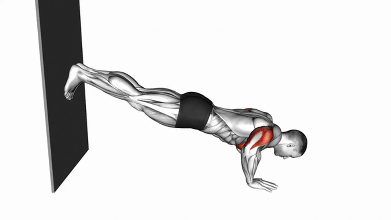 Common mistakes during decline push-ups against the wall Image