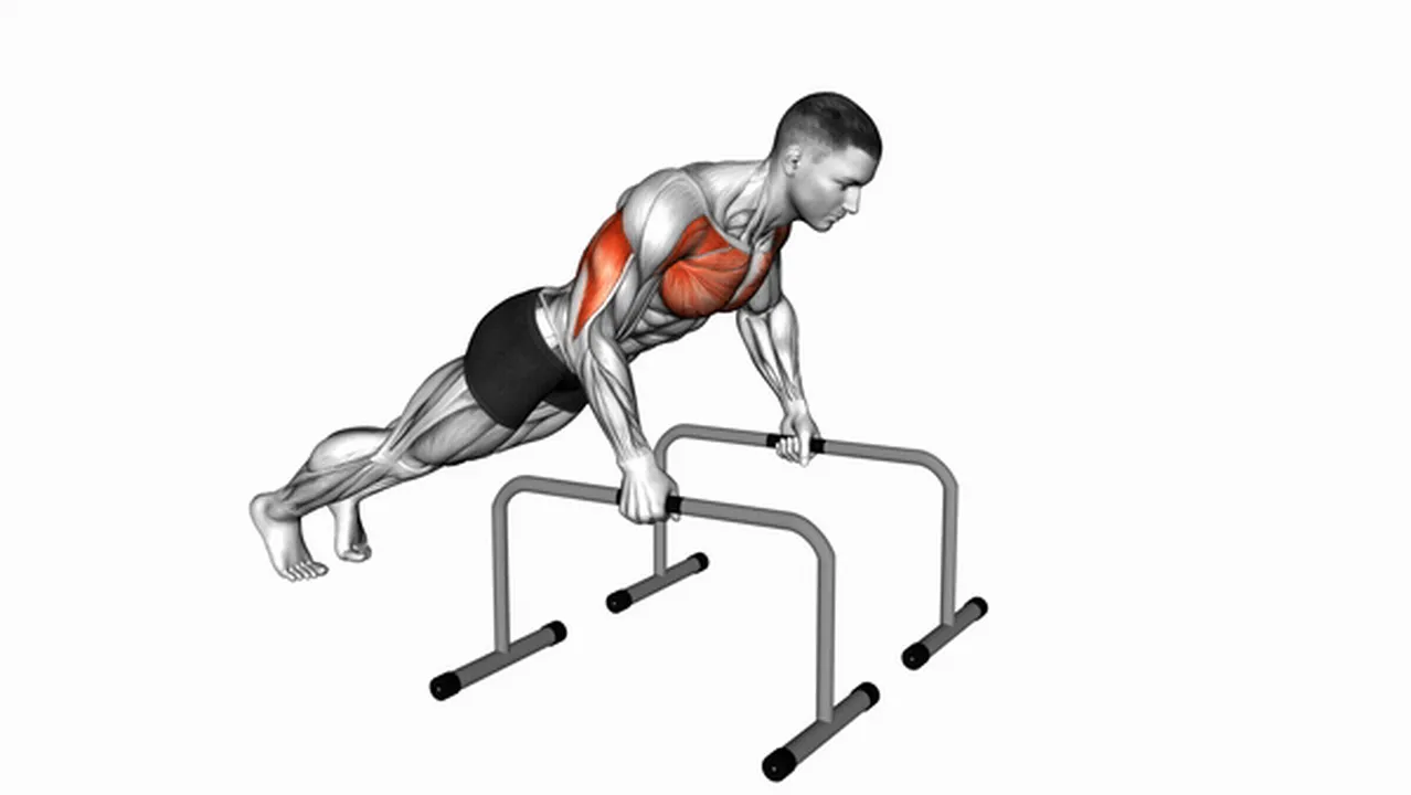 What are the benefits of deep push-ups on parallel bars? Image