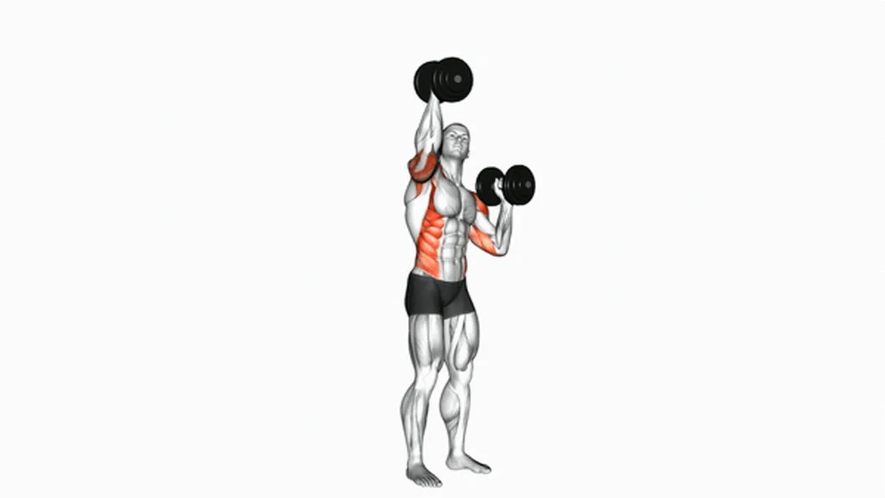 Common mistakes during the Dumbbell Alternate Side Press Image