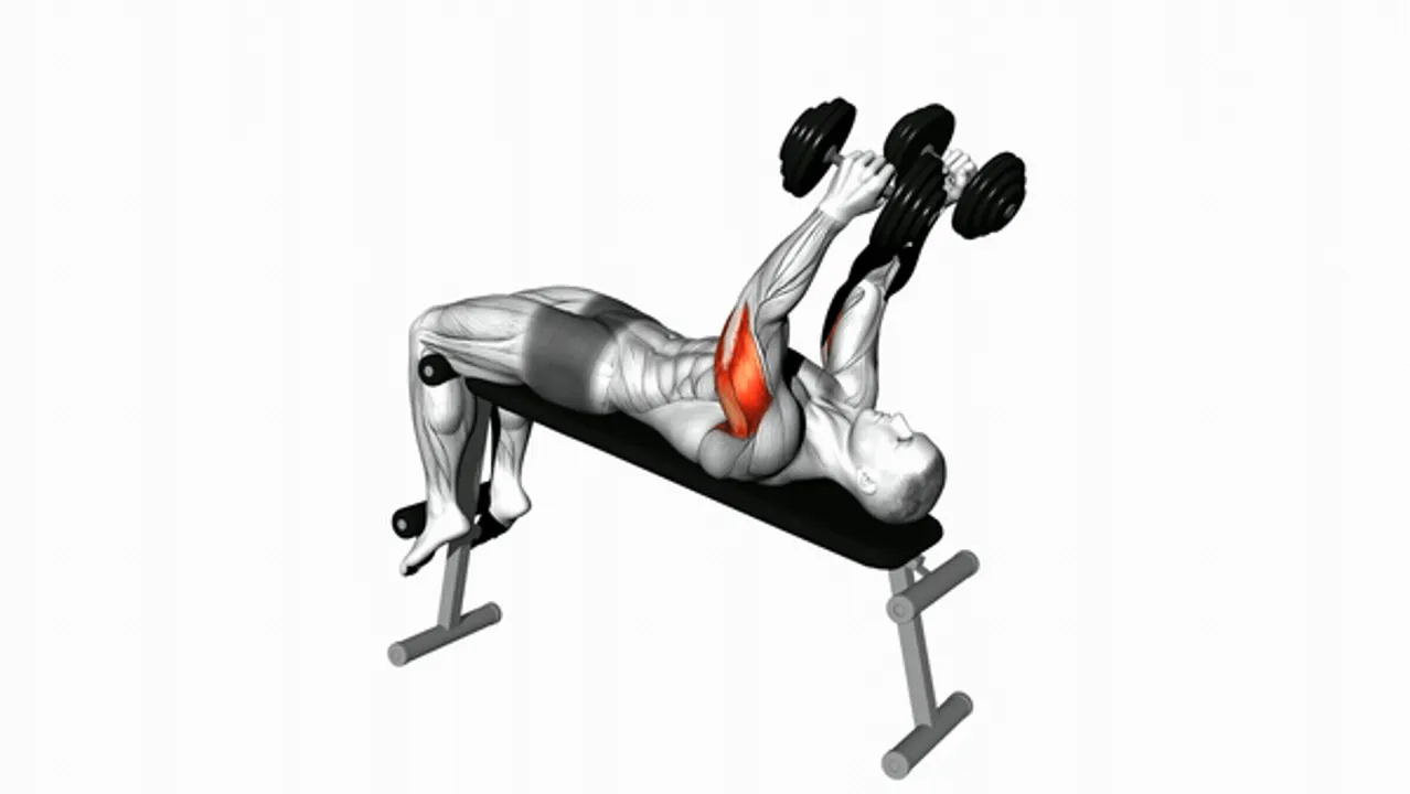 Dumbbell Decline Triceps Extension