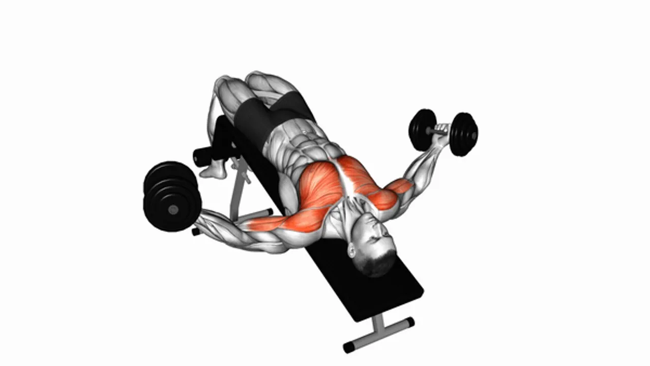 Dumbbell Decline Twist Fly