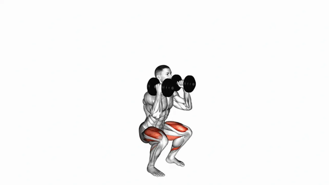 How to do dumbbell front squats? Image