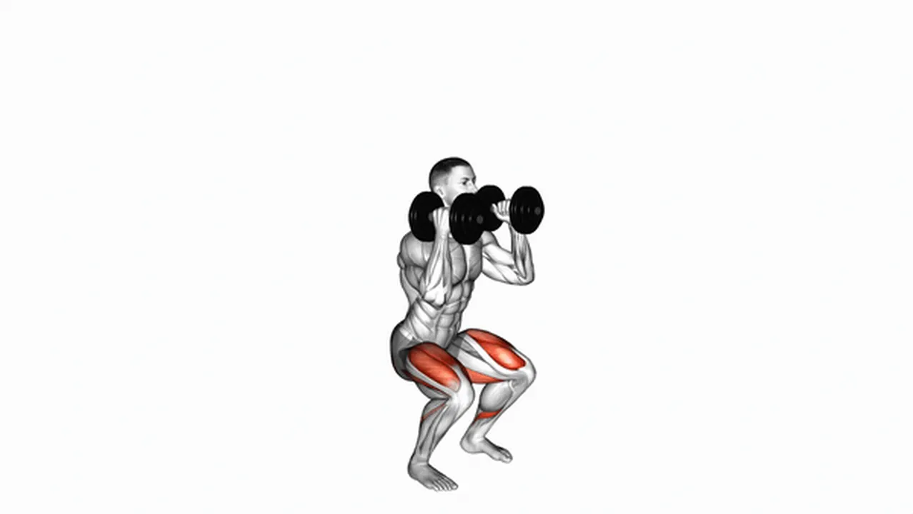 Common dumbbell front squat variations Image