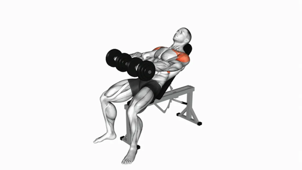 Dumbbell Incline Front Raise